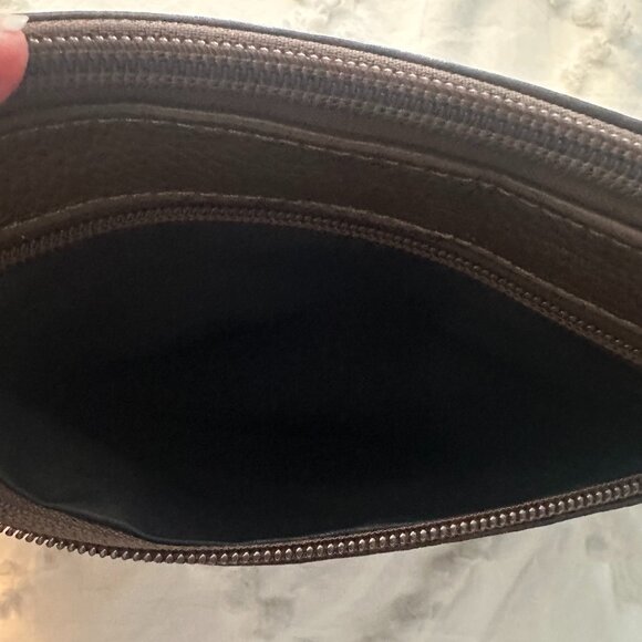 Guei Lutucchi Milano Genuine Leather Clutch Italian Design Crown Logo - Picture 5 of 14